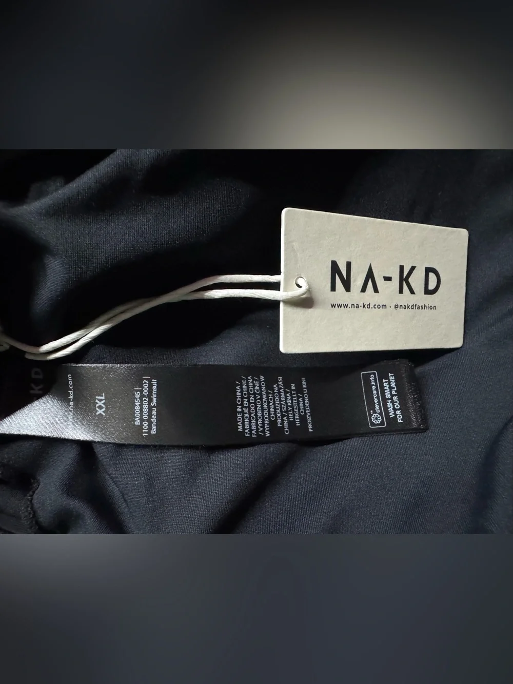 NA-KD Women’s Black Cutout High-Waist Swimsuit Size XXL